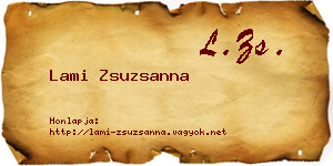 Lami Zsuzsanna névjegykártya